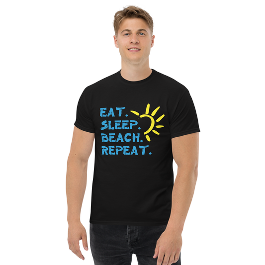 Eat-Sleep-Beach-Repeat - Klassisches T-Shirt