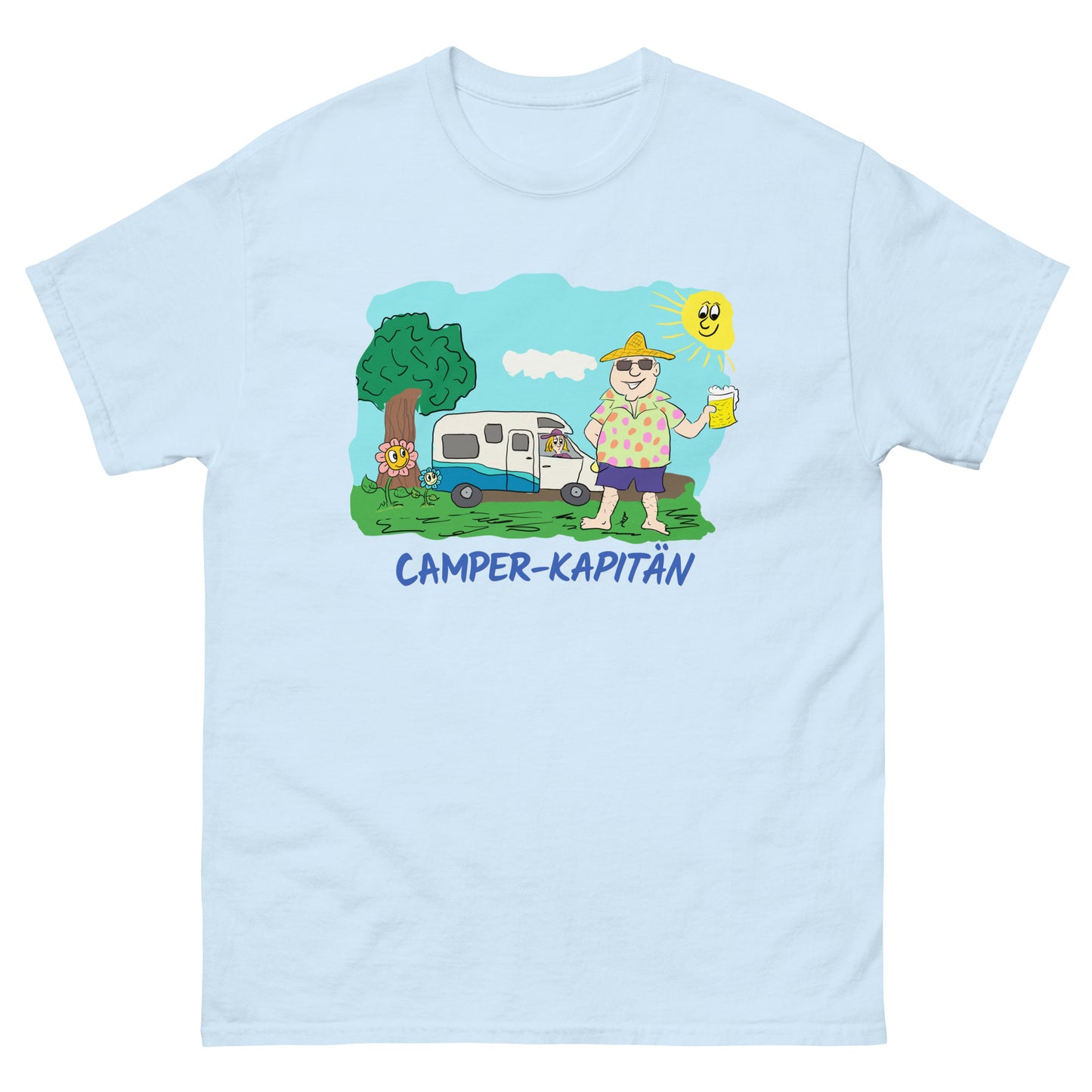 "Camper-Kapitän" - Klassisches T-Shirt