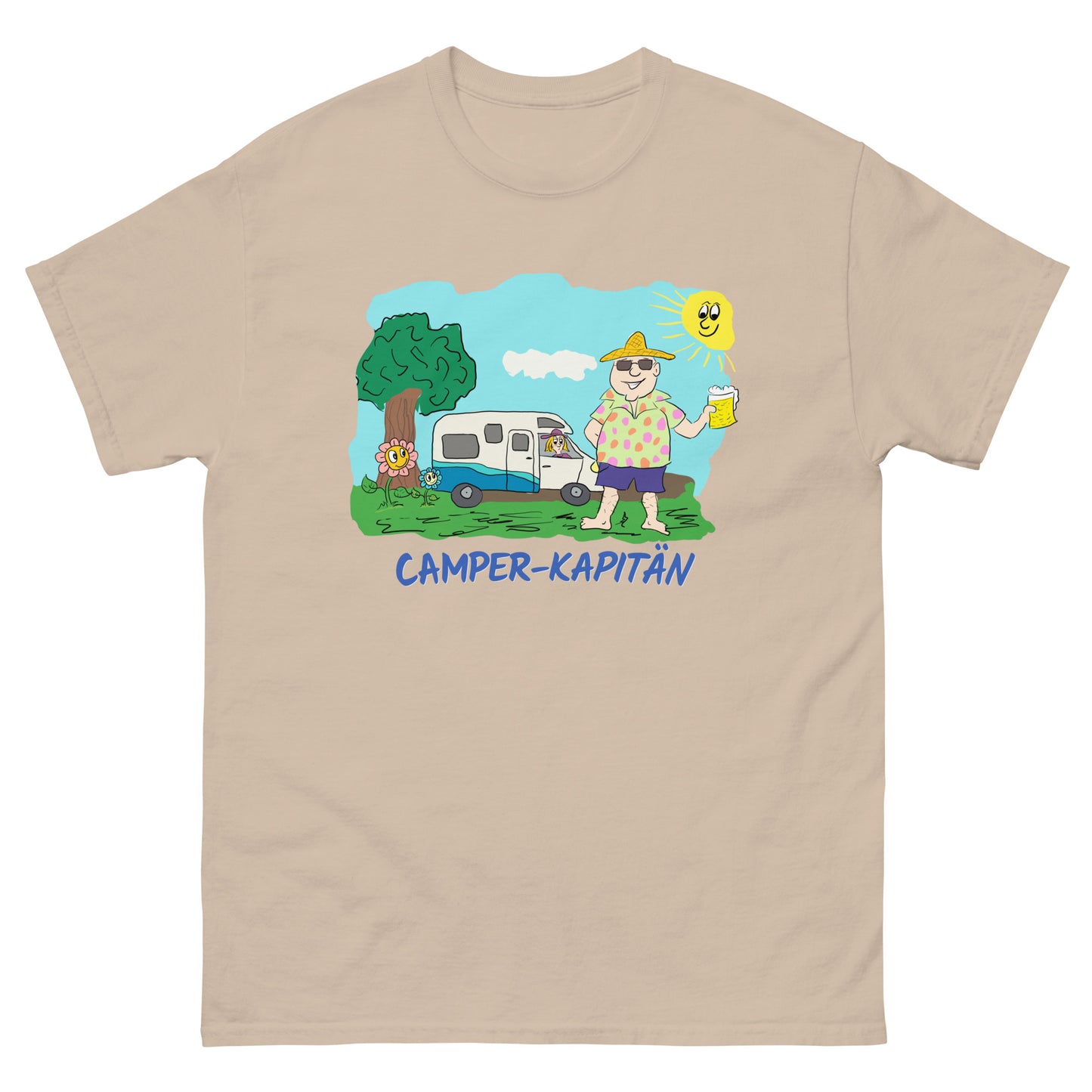 "Camper-Kapitän" - Klassisches T-Shirt